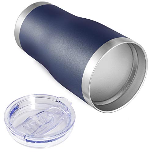 Image of VEGOND 20oz Tumbler Stainless Steel Tumbler Cup with Lid And Straw Vacuum Insulated Double Wall Travel Coffee Mug(Navy Blue 12 Pack)