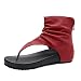 MKMK Bohemia Strand Schuhe Freizeit Flach Sandalette Strandschuhe Freizeitschuhe Pantoffeln Indoor Strand Sandale Zehentrenner Böhmische Strand Schuhe