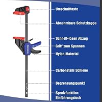 WORKPRO Einhandzwingen 2 Stück, Schraubzwingen Set Spannweite 305mm – Ansicht 4
