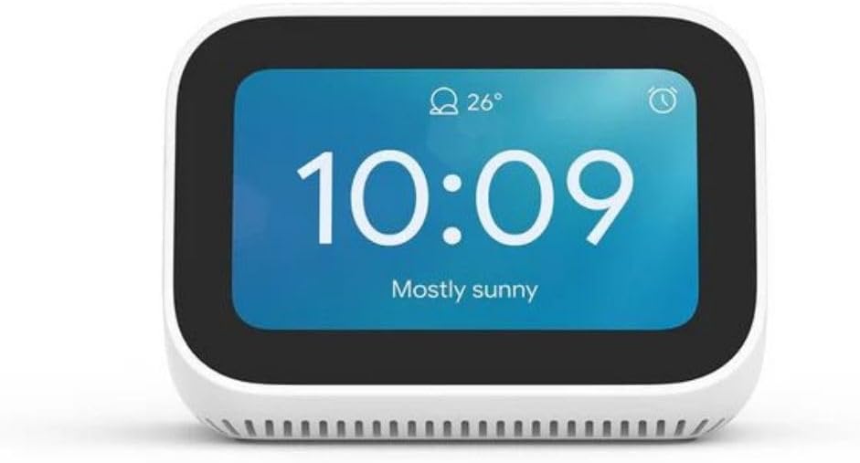 MI Smart Clock,Micro USB 5V/2A Bluetooth BT5.0 2.4GHz Wi-Fi Hands Free to Control Smart Home devices X04G