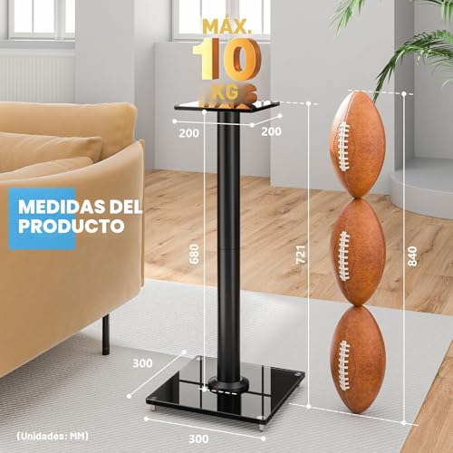 Soporte de altavoz de pie universal Rfiver de 68cm para evitar vibraciones 3
