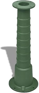 vidaXL Durable Cast Iron Garden Hand Water Pump Stand - Sturdy and Versatile - 26" Height - Compatible with Hand Water Pumps - Easy Assembly - Green