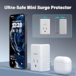 [ETL Listed] BSEED Single Outlet Surge 1836 Joules, Small Surge Protector with Light Indicator, Mini Surge Protector 15A 1875W for Refrigerators, PC, TV, Xbox, PS5 and Ohter Home Appliances