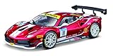 Detailgetreu in Rot präsentiert sich der Ferrari 488 Challenge (Formula Racing) in der Racing Edition von Bburago