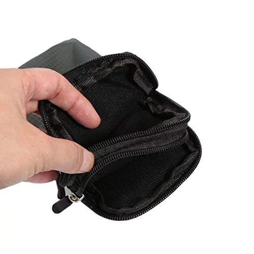 PT Universal Multipurpose Case Pouch Nylon Sporty Smartphone Holster Belt Clip Waist Bag for iPhone 11 pro Max X XR XS MAX 8 7 6 Plus Samsung Galaxy S8 S9 Plus S7 Edge Note 8,9 (Dark Gray) - Thumbnail 7