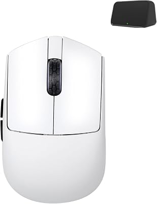 Darmoshark M5PRO Mini Wireless Gaming Mouse,Tri-Mode 8K/Bluetooth Mouse Up to 30000DPI,PAW3950 Optical Sensor Lightweight 38g,5 programmable Button,Computer Mouse for Laptop,PC,Mac-W
