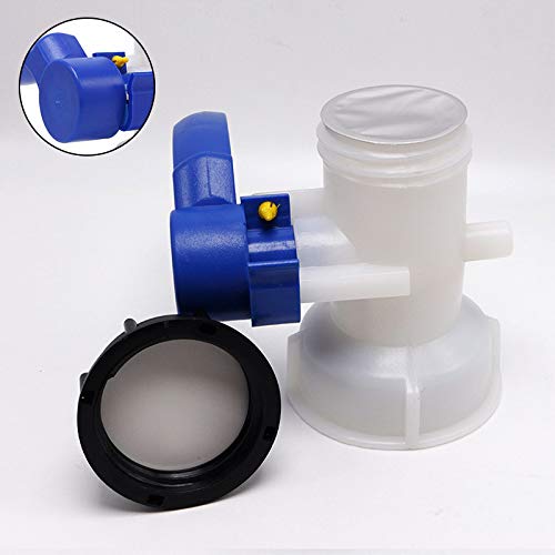IBC, uniwersalny adapter, zbiornik na wodę IBC, zawór regulacyjny, zbiornik IBC, kurek klapowy, do zbiornika na wodę, kranu, zbiornika na deszczówkę, kanister (62 mm), (75 mm) (75 mm)