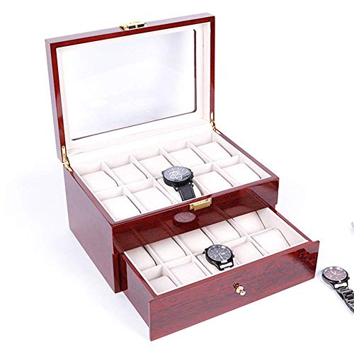 Boîte rangement bijoux et 20 montres double caler élégance pour la maison