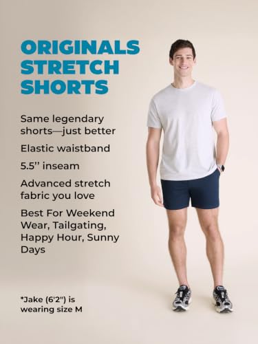 Image of Chubbies Chino Shorts Men 5.5 Inch - Mens Shorts Casual with Elastic Waistband, Side and Back Pockets, Stretch Cotton Blend