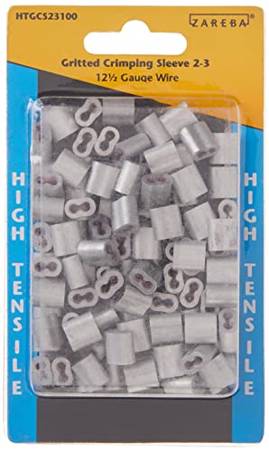 Zareba HTGCS23100 - Manicotto A Crimpare 2-3, Argento - 4