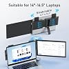 Laptop Screen Extender, 14 FHD 1080P IPS Laptop Monitor Extender with USB C/HDMI Port, Plug and Play Screen Portable Extended Monitor for 14-15.6 Laptops