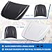 2 Pcs Speed Shape ABS Plastic Hood Wrap for Auto Paint Display, Car Models for Wrap and Tint Painting Sample Exhibition Display, Black and White