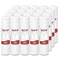 SimPure 5 Micron 10" x 2.5" String Wound Sediment Whole House Water Filter Cartridge for Well Water, Replacement Filter Cartridge for Housing DB1025 AP110 (20 Pack)