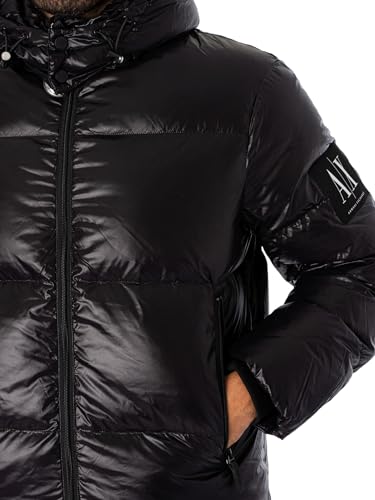 Image of Armani Exchange Men's Icon Hooded Puffer Jacket