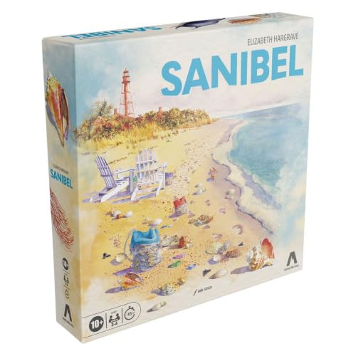 Sanibel - Gioco da tavolo Elizabeth Hargrave, un gioco di piastrelle rilassato che tratta di collezionare conchiglie, età 10+, 2-4 giocatori, 45 minuti, gioco per famiglie, versione tedesca