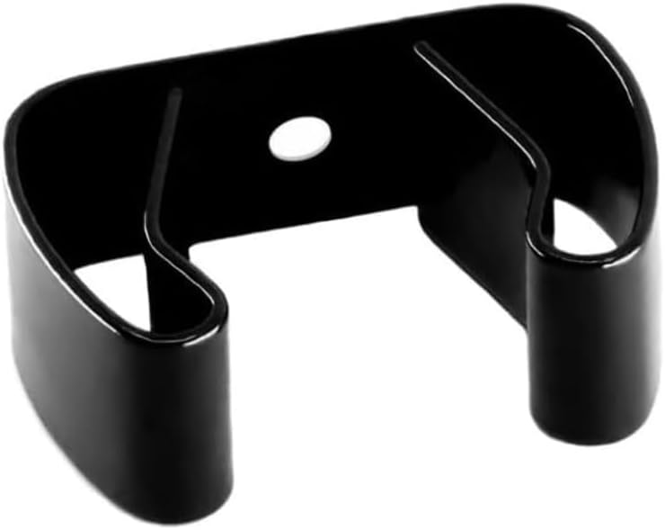 Spring Clip, Grip Clip, 20 Pack, Holds 1" - 1 3/8" Inch Diameter with Screws, Cleaning Supply Organizer, Cabinet, Walls, Weatherproof, Gibson Gripper Clips, 225-FXL, Made in USA, Black (20)