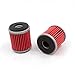 Price comparison product image HURI 2 Pack Oil Filter for WR125R / WR125X (2009 to 2016) Rep Hiflofiltro HF141, K&N KN-141, 5TA-13440-00 / 5YP-E3440-00