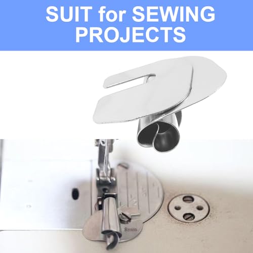 SOVNSG 8 PCS Universal Sewing Rolled Hemmer Foot, 3/4/5/6/7/8/9/10mm 8 Sizes Wide Precision Edge Stitcher-Rolled Hemmer Foot Rolling Hem for Home Industrial Sewing Machines Sewing Enthusiasts by SOVNSG - Image 4