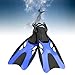 Snorkel Fins Scuba Diving Fins Swim Training Portable Professional Comfortable Traveling Flippers for Adult Diving Equipment, Blue Size L
