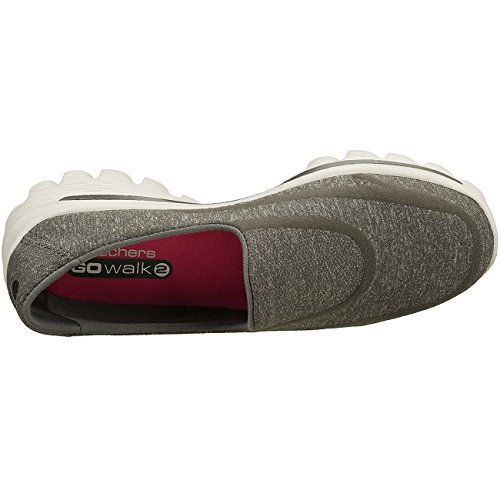 Skechers Skechers Performance Women's Go Walk 2 Super Sock Slip-On Walking Shoe,Old Charcoal,11 M US