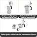 Imusa USA Aluminum Stovetop 6-cup Espresso Maker (B120-43V), Silver