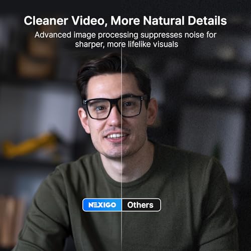Image of NexiGo N930E Pro, 4K Webcam with Ring Light, PDAF Autofocus, 1080P@60FPS, Dual Noise-Canceling Mics, Built-in Privacy Shutter, Web Cam for Streaming, Meeting, Gaming