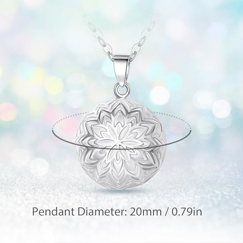 Bola de grossesse flocon de neige collier femme enceinte pendentif