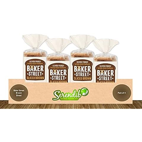 Baker Street Brown Bread | Pack of 4 | 600g each | Cleverly Packed for Long Life Freshness | Pre-Sliced Cover