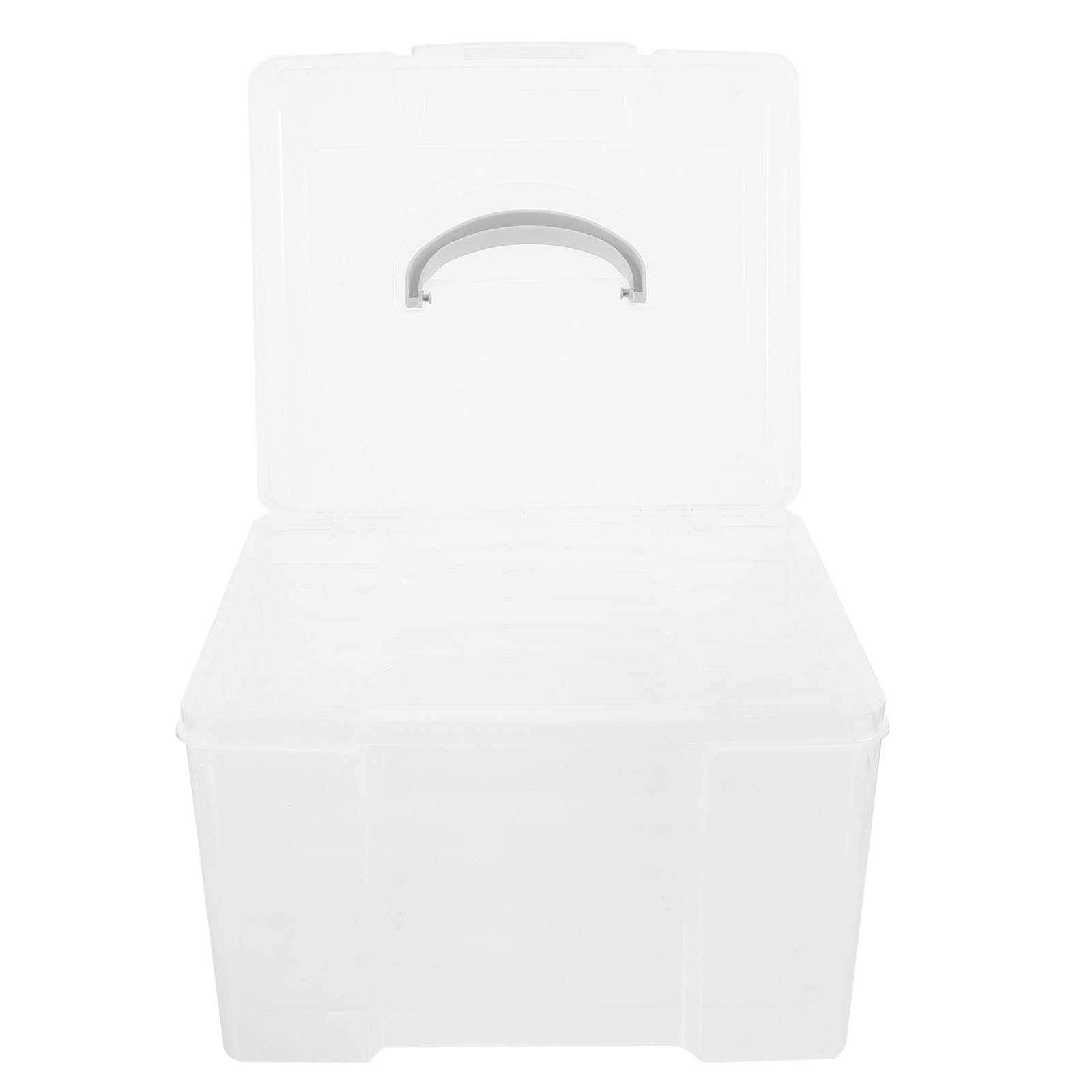 Supvox Tragbare Kunststoffbox mit 6 Fächern Durchsichtiger Organizer für Grußkarten und Fotoaufbewahrung Vielseitige Dokumentenbox für Büro und Zuhause
