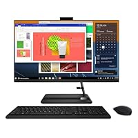 Lenovo IdeaCentre AIO 3 27ALC6 Desktop PC (AMD Ryzen 7 7730U Octa-Core CPU | 27 (68.6 cm) 1920 x 1080p Screen | 16GB DDR4-3200MHz RAM | 1TB M.2 PCIe NVMe SSD | Windows 11 Home) - Black