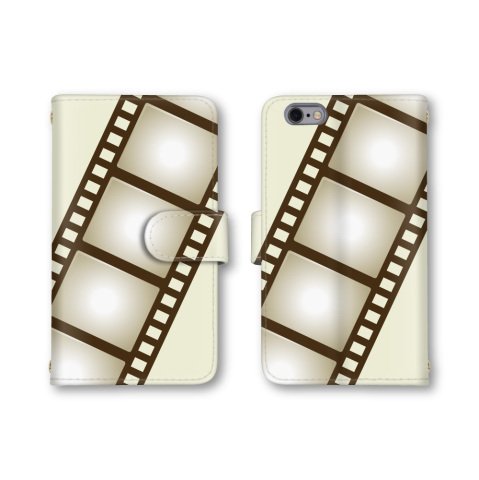 【ノーブランド品】 Xperia XZ Premium 用 SO-04J 対応 スマホケース 手帳型 映画フィルム おもしろ オイスターホワイト SO-04J 対応 ケース