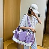 Keyck Torba sportowa dla kobiet i mężczyzn, duża, 40 l, torba podróżna z kieszenią na buty i kieszenią na mokre buty, składana, wodoszczelna, lekka torba podręczna, torba weekendowa, torba podróżna,