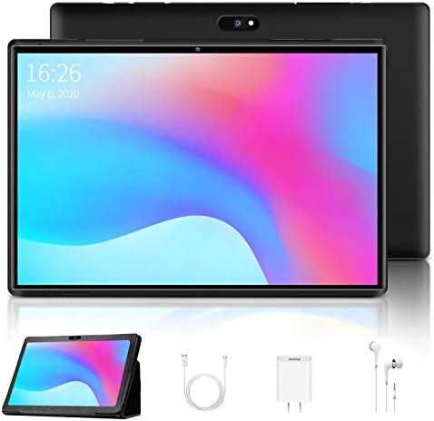 4G LTE Tablet 10 Pollici, Tablet PC Android 10.0 Certificato Google GMS, 3GB RAM 32GB ROM Espandibili 128GB 8000 mAh Quad-Core Supporta Netflix Youtube/WIFI/Bluetooth/GPS(Nero)