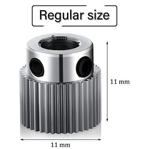 15 Pieces Extruder Wheel Gear 3D Printer Parts Drive 36 Teeth Gear Stainless Steel Extruder Gear Compatible With Cr-10, Cr-10S, S4, S5, Ender 3, Ender 3 Pro #TOP1