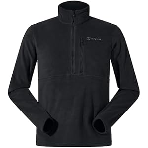 Berghaus Men's Prism Polartec Half Zip Fleece Jacket XS Black/Black