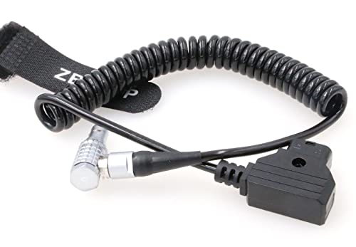 Cable D-tap a 0B 6 Pin macho en codo espiral para DJI Wireless Focus Motor 2