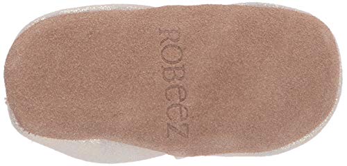Robeez Baby Girls And Unisex Soft Soles Slip-Resistant Crib Shoes Slippers Moccasins For Infant And Toddler - Gold Shimmer - 12-18 Months #TOP3