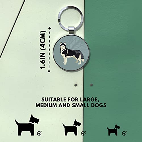 Disontag Qr Code Dog Tags, Personalized Dog Tags For Pets, Dog Id Tags, Dog Name Tags, Online Pet Page Prevent Lost/Modifiable Siberian Husky Gifts #TOP4