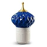 LLADRÓ Blue Spire Candle 1001 Lights. Unbreakable Spirit Scent. Porcelain Candle.