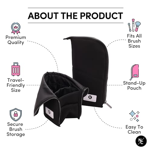 Stand-up Foldable Makeup Brush Bag for Professional Makeup Artists4