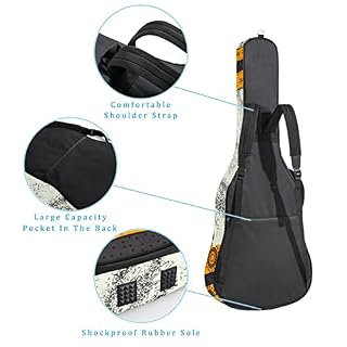 Housse de transport étanche pour guitare avec bandoulière réglable Motif girafe, Multicolore 01., 42.9×16.9×4.7 in… - Les Beatles, Paul McCartney, John Lennon, RIngo Starr, George Harrison Housse de transport étanche pour guitare avec bandoulière réglable Motif girafe, Multicolore 01., 42.9x16.9x4.7 in… – Image 3