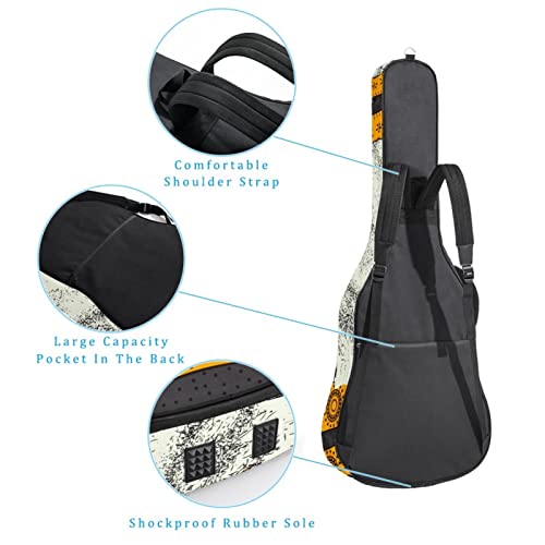 Housse de transport étanche pour guitare avec bandoulière réglable Motif girafe, Multicolore 01., 42.9×16.9×4.7 in… - Les Beatles, Paul McCartney, John Lennon, RIngo Starr, George Harrison Housse de transport étanche pour guitare avec bandoulière réglable Motif girafe, Multicolore 01., 42.9x16.9x4.7 in… – Image 4