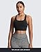 Aoxjox Women's Workout Sports Bras High Impact Fitness Training Gym Khloe Bra Yoga Crop Tank (Black, X-Small)