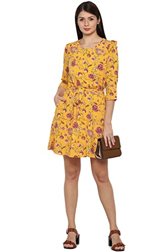 Image of Allen Solly Women's Rayon Classic Mini Casual Dress