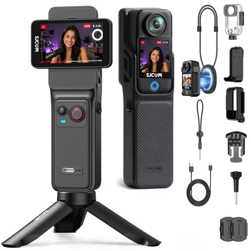 Image of SJCAM C400 4K Vlogging Camera,7H Battery,Wearable Body Cam | Ultra-Stable 6-Axis EIS, 2.29 inch Responsive Touchscreen, 30M Waterproof, 3-in-1 Handheld, Wearable & Pocket Vlogging