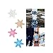 3D Snowflake Snowboard Pad PVC Material Universal Replacement to Improve Skid(Pink)
