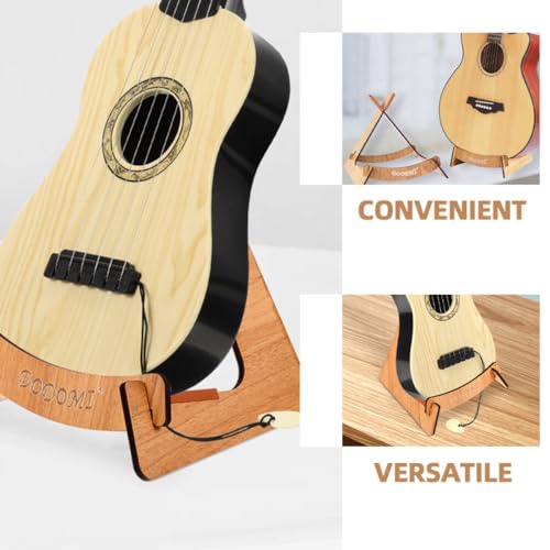 SAFIGLE Support De Guitare Support De Guitare En Bois Support De Support De Ukulélé Support De Ukulélé Guitare Support Xl-Frame Support D’instrument Rack Présentoir Pour Basse Violon - Les Beatles, Paul McCartney, John Lennon, RIngo Starr, George Harrison SAFIGLE Support De Guitare Support De Guitare En Bois Support De Support De Ukulélé Support De Ukulélé Guitare Support Xl-Frame Support D'instrument Rack Présentoir Pour Basse Violon – Image 5