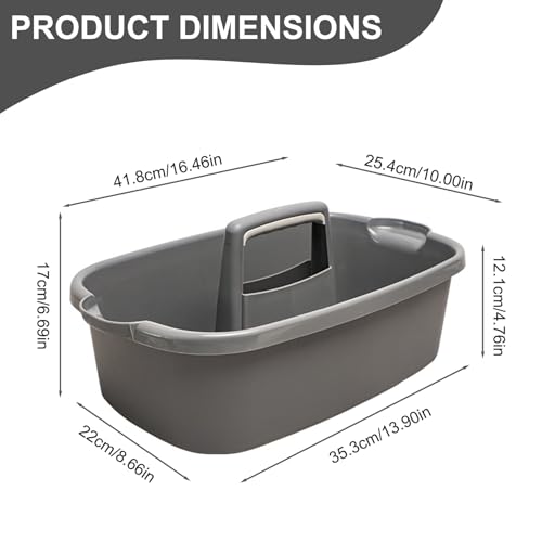 Panier douche portable gris idéal comme bac de rangement multi-usage - 7