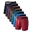 6.5'' Inseam - Boxer Briefs - Black/Navy Blue/Maroon/Dark Purple/Peacock Blue/Cobalt Blue/Olive Green