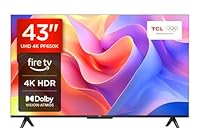 TCL 43PF650K 43-inch 4K Ultra HD, HDR TV, Smart LED Fire TV (Dolby Vision, Dolby Atmos, DTS, HDR 10, Alexa built-in, Airplay2, Miracast)